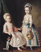 unknow artist Portrait of Two Sisters France oil painting artist
